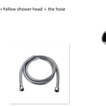 Shower Head Water Saving Flow 360 Degrees Rotating With Small Fan ABS Rain High Pressure Spray Nozzle Bathroom Accessories