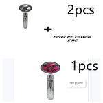 Propeller Driven Shower Head With Stop Button And Cotton Filter Turbocharged High Pressure Handheld Shower Nozzle