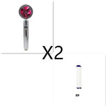 Shower Head Water Saving Flow 360 Degrees Rotating With Small Fan ABS Rain High Pressure Spray Nozzle Bathroom Accessories