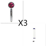 Shower Head Water Saving Flow 360 Degrees Rotating With Small Fan ABS Rain High Pressure Spray Nozzle Bathroom Accessories